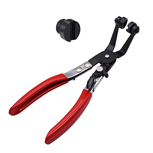 A young store 45 degree Hose Clamp Plier, Automobile Water Pipe Plier, Angled Swivel Jaw Locking Car Water Pipe Fuel Coolant Clip, for Removal and Installation of Ring-Type or Flat-Band Hose Clamps