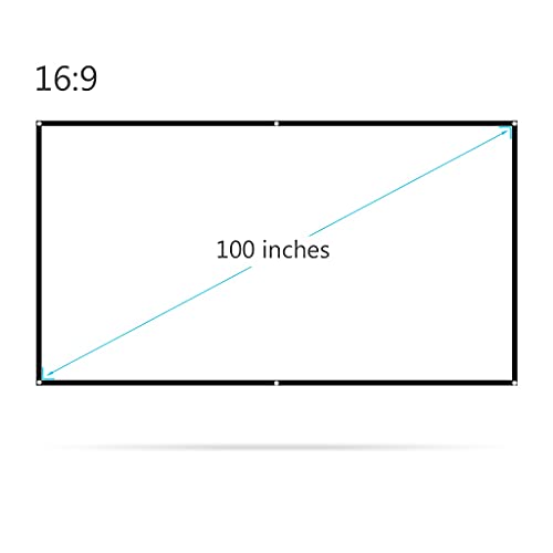Pantalla de proyector portátil de 150 pulgadas 16:9 miniatura 2