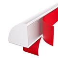 Risunpet Flexible Quarter Round Molding, Mini Peel and Stick Rubber Trim Molding(118Inch)