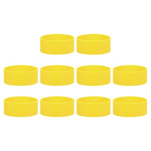 Bande élastique en silicone jaune 10cm haute résistance pour art et papier cadeau