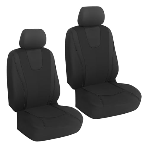 YoRise 2PCS Car Seat Cover, Comfortable Breathable Front Seat Cover (Black) by YoRise - Used condition - US$13.22
