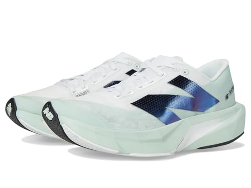 New Balance Fuelcell Rebel V4 - Tenis de correr para mujer, Ceniza arcilla/blanco/negro, 43 EU