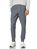 Under Armour Men's Stretch Woven Utility Tapered Workout Pants , Pitch Gray (012)/Black , Medium