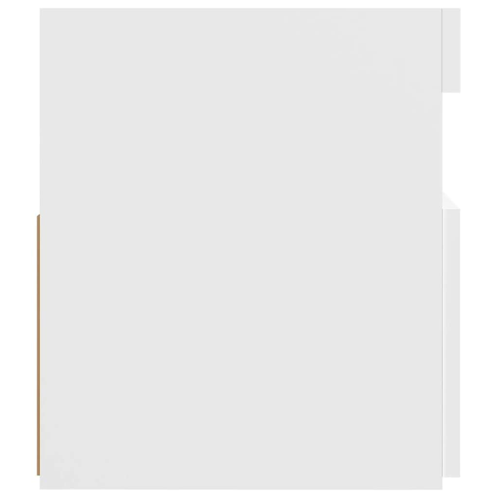 vidaXL - TV-Möbel - TV-Schrank mit LED-Leuchten Weiß 120x35x40 cm