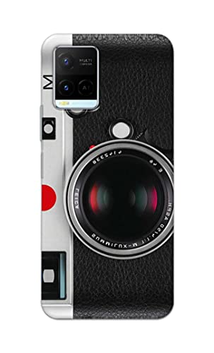 Image of Printed Hard Back Cover Case for Vivo Y21 | Y21T | Y21s | Y21e | Y21A | Y21G Back Cover (Vintage Camera) -702