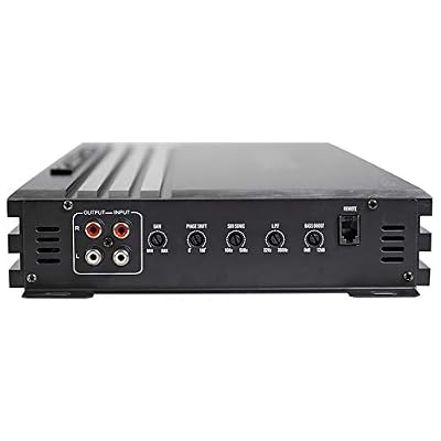 Power Acoustik RE1-3000D 3000 Watt Mono Amplifier Car Stereo Amp Bundle with Rockville RWK41 4 Gauge Complete Car Amp Wiring Installation Wire Kit with RCA's