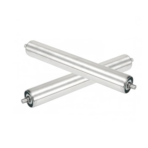 Rodillo transportador de acero industrial de 25 a 60 mm para cintas y logística de almacén
