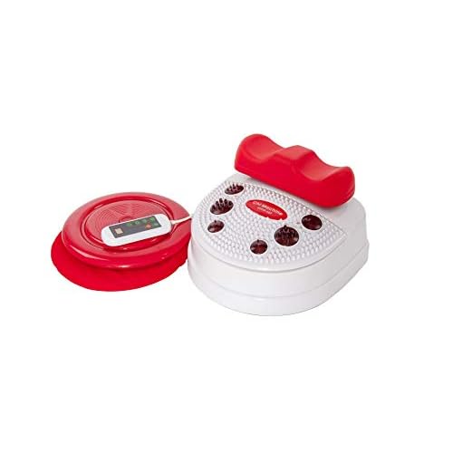 CHI-ENTERPRISE - Vitalstar Infrarot Chi-Massage-Gerät | entspannende 10 Stufen | Infrarot-Fuß-Reflex-Zonen-Massage | vitalisierende Chi-Maschine inkl. Timer, Fernbedienung u. Twister (Drehteller)