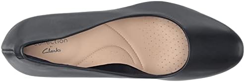 Clarks Women's Ambyr Joy Pump, Navy Leather, 8.5 | Image 4