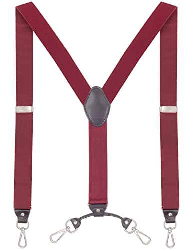 Image of Men's Suspenders with Swivel Hooks and Adjustable Braces, Suitable for Heavy Duty, Big and Tall