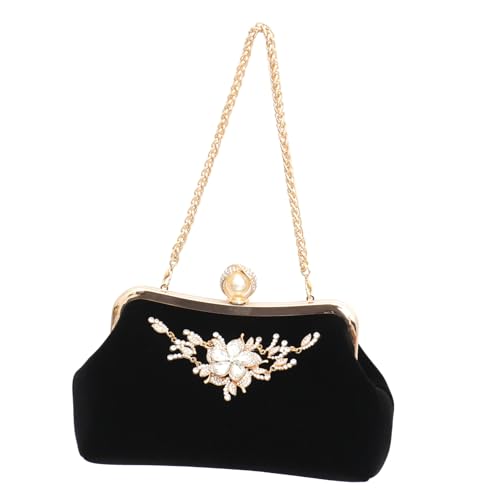 Pochette de banquet de soirée Hemobllo anti-rayures en peluche douce pour ranger vos essentiels
