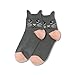 Hot Sox womens Cat Lovers Novelty Fashion Crew Casual Sock, Grey, 12-Jun US