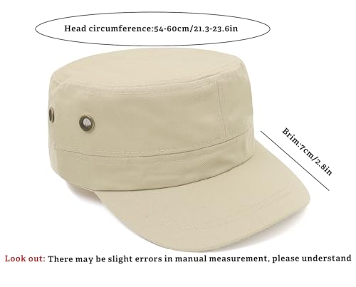Image of Unisex Basic Cadet Army Caps Everyday Military Style Hat