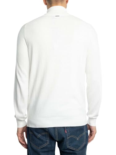 Men's Regular Fit Turtle Neck Knit, White3