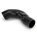 Durite d'admission d'air, Pipe d'admission en Silicone Excellentes Performances pour S R53 (Noir)