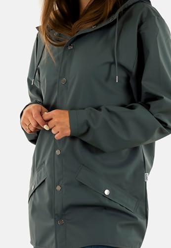 Rains Unisex. 12010 Casaco W3 Azul (L), Casual, PoliéSter - 3