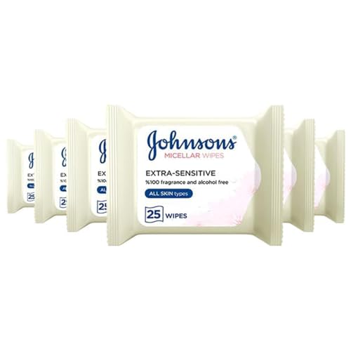 Johnson's Makeup Be Gone Extra-Sensitive Wipes, Pack of 150