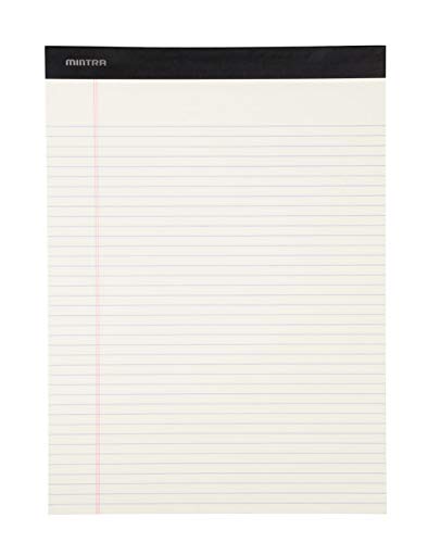 Image of Mintra Office Colorful Legal Pads - Includes 2 Blue, 2 Pink, and, 2 Green Writing Pads, Micro Perforated Lined Sheets, Ideal for Professional & Personal Use, 8.5 inchx11 inch Narrow Ruled, 6 pack Pastel Set 2