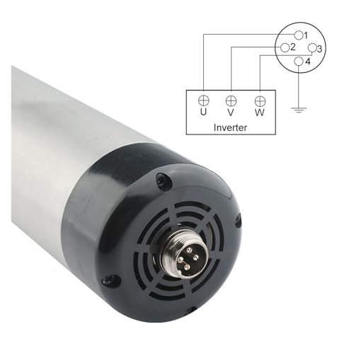 Broche refroidie par air 800W à 4 roulements pour gravure précise