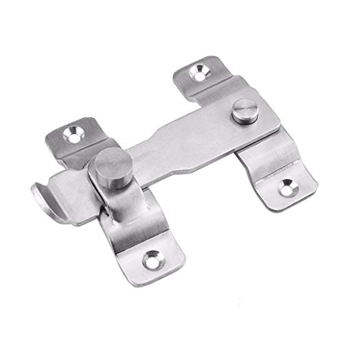 Verrouillage du pêne demi-tour, pêne du barillet d Garage en acier inoxydable de grange avec armoire à vis installation facile for serrure à loquet de porte fenêtre matériel de loquet coulissant sécur