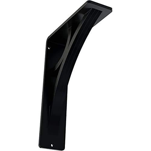 Ekena Millwork BKTM02X05X08TGL 2" W x 5 1/2" D x 8" H Galveston Wrought Iron Bracket (Triple Center Brace)