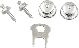 UP100 Fastener Quick Removable/Quick Detach Strap Retainer System Stainless Steel M4 x 16mm Screws For for Electric Acoustic Guitar, ukulele