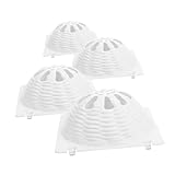 FUTUREORYY 4pièce Couvercles Incubateur Pour Oiseaux Nids Pour Pigeons Canaris Et Petits Oiseaux Accessoire De Couvaison Pratique Et Blanc