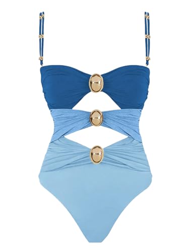 Maillot de bain une pièce effet ventre plat pour affiner la silhouette à la plage