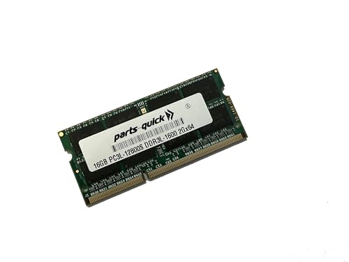parts-quick Single 16GB Compatible Memory for HP Pavilion 17z AMD A10-8700P DDR3 PC3L- 12800 1600MHz 1.35v SODIMM RAM