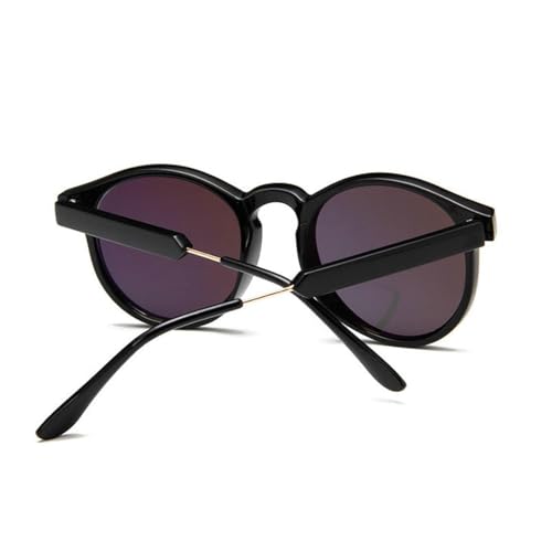Lunettes de soleil rondes rétro transparentes et protection UV400 mixte
