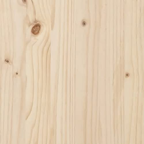 Cama infantil de madera de pino maciza de 80 x 160 cm con somier integrado 8