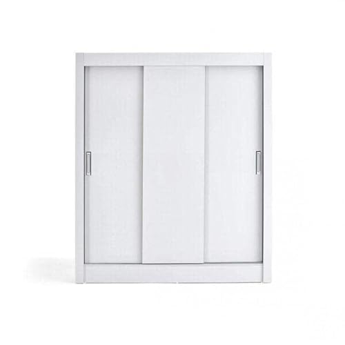 Guarda Roupa Casal 3 Portas de Correr City of Lights Yescasa Branco