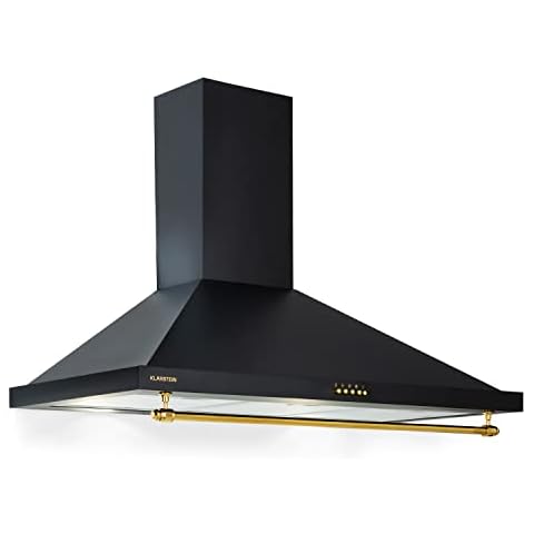 Campana Extractora de Pared KLARSTEIN con Filtros de Carbono y Luces LED Cover