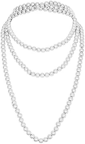 1920s Gatsby Accessories Set for Women Flapper Costume 20s Flapper Headband Pearl Necklace Gloves Plastic Holder - Image 5