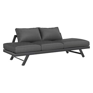 OUTLIV. Loungeliege Atlanta Aluminium Anthrazit-Grau