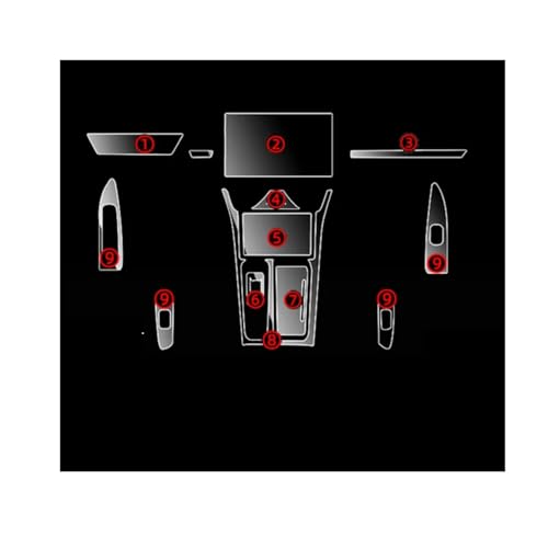 Film protecteur TPU GWM WEY Café 01 autocollants console panneau porte auto