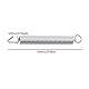 Alnicov Vintage E-Gitarre Tremolo Spannbrücke Federn für Stratocaster Strat ST Gitarre (6 Stück)
