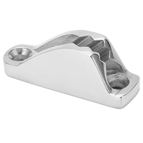 POENVFPO Clam Cleat, 316 Stainless Steel Marine Hardware with High Mirror Polishing, for Boat Yacht Kayak Sailing Seawater Operation