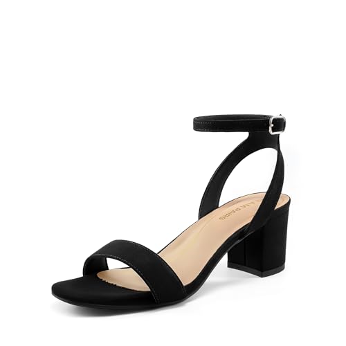 DREAM PAIRS Women's Open Toe Ankle Strap Low Block Chunky...