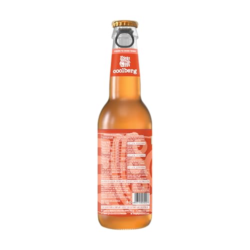 Image of Coolberg Peach Non Alcoholic Beer 330ml Glass Bottle - Pack of 6 (330ml x 6)