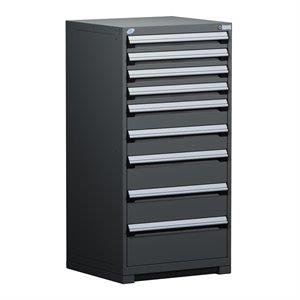 Rousseau Heavy-Duty Stationary Cabinet (with Compartments), 9 Drawers (30"W X 27"D X 60"H) R5ADG-5809