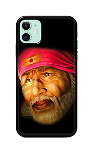 Image of PRINTFIDAA Sai Baba Lord Shiridi Great God Hinduism Religious Hard Back Cover for Apple iPhone 11 (6.1 inch), A2221, A2111 Back Cover -(P6) KAT1002