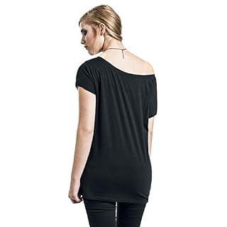Alice Au Pays des Merveilles Stay Weird Femme T-Shirt Manches Courtes Noir Large - Les Beatles, Paul McCartney, John Lennon, RIngo Starr, George Harrison Alice Au Pays des Merveilles Stay Weird Femme T-Shirt Manches Courtes Noir Large – Image 6