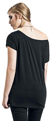 Alice Au Pays des Merveilles Stay Weird Femme T-Shirt Manches Courtes Noir Large - Les Beatles, Paul McCartney, John Lennon, RIngo Starr, George Harrison Alice Au Pays des Merveilles Stay Weird Femme T-Shirt Manches Courtes Noir Large – Image 7