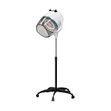 ZENY Stand Up Hair Dryer, 1300W Bonnet Dryer Adjustable Height (White)