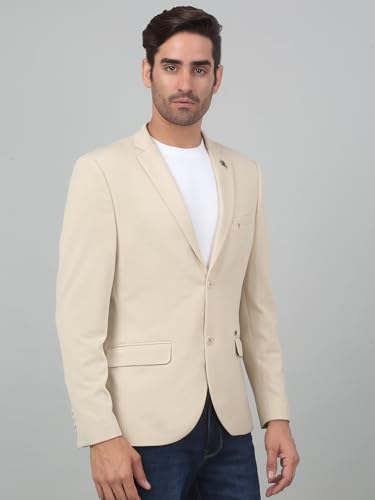 Image of Cantabil Self Design Full Sleeves Notch Lapel Casual Blazer for Men | Casual Blazer for Men | Men Blazer for Casual (P MBZC00057)