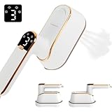 Miniplanchadora 2 en 1 con pantalla LCD,Plancha de Vapor Vertical para Planchar Ropa, Eliminar Arrugas, para Viajes de Negocios y Vacaciones,Apta para todo tipo deRopa.