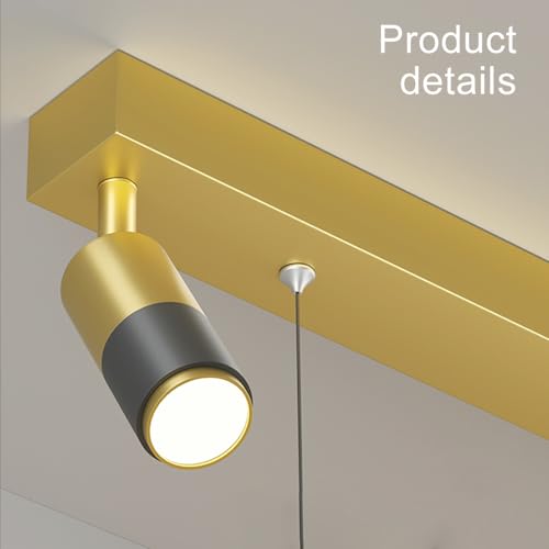 Lampe suspendue à LED moderne or et blanc pour table et îlot - 6