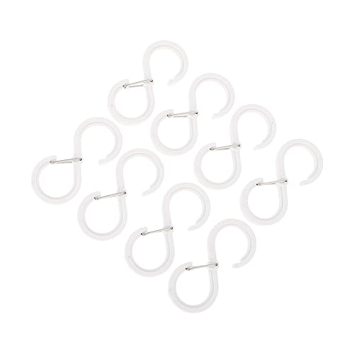 ANDRESLAD Lot De 8 En Plastique Anti-perforation Robustes Faciles À Utiliser Pour Suspendre Des Objets Dans Ou La Salle De Bain