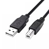Large compatibilité : le câble USB pour imprimante est parfaitement compatible avec les scanners et imprimantes (type B) comme Canon, Dell, Xerox, Samsung, HP, Epson vers l'ordinateur portable ou d'autres appareils compatibles USB